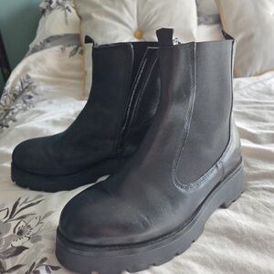 Next Sleek Black Ankle Boots